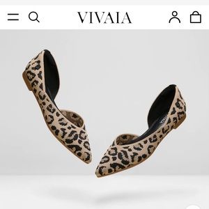 VIVAIA Pointed-Toe flats in leopard
